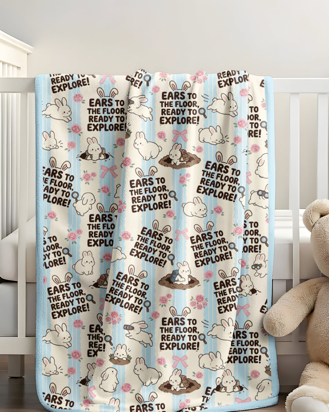 Ears To The Floor Bamboo Blanket