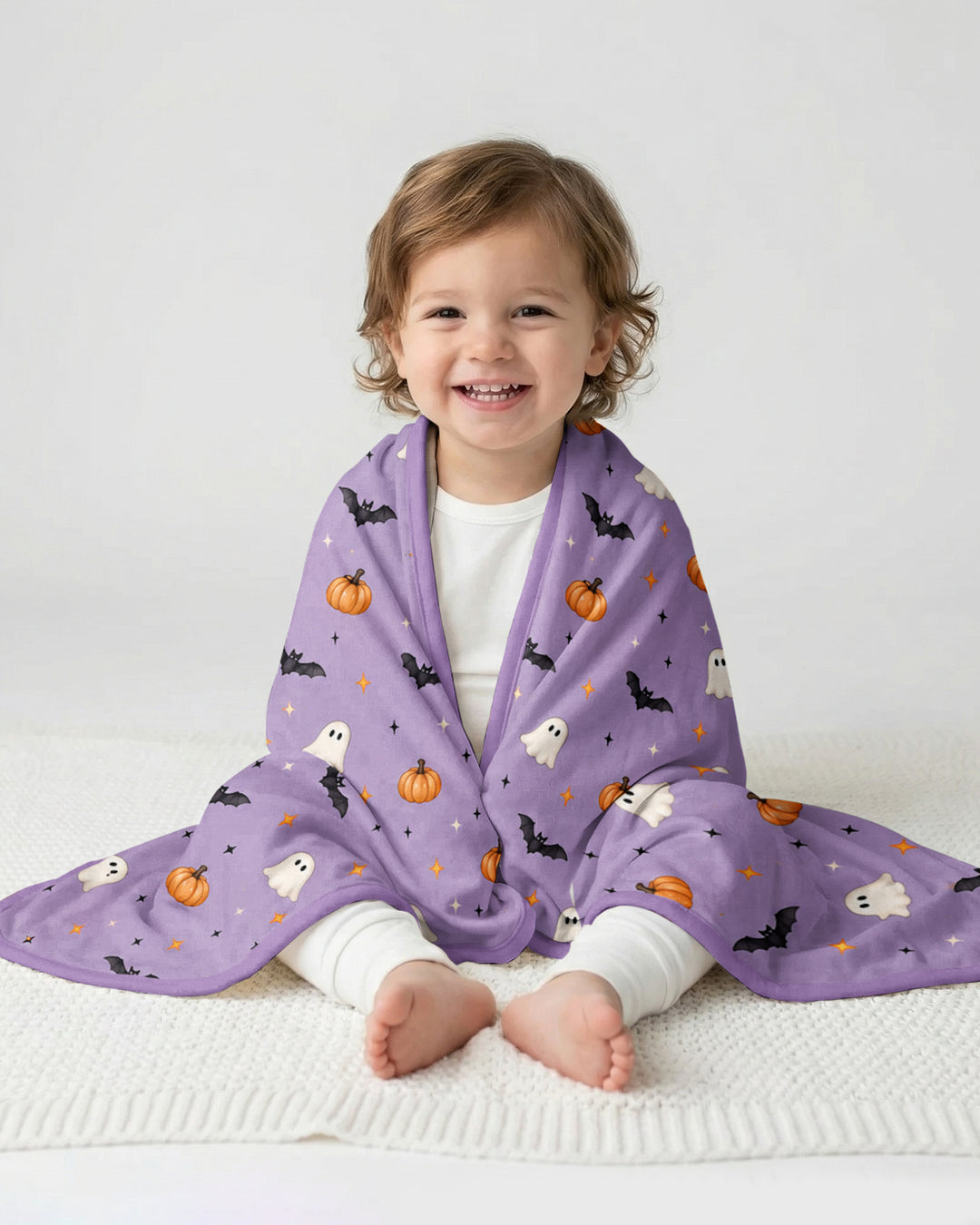 The Purple Flying Circus Bamboo Blanket
