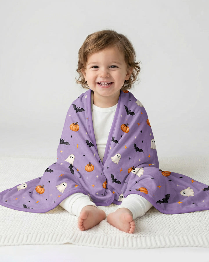 The Purple Flying Circus Bamboo Blanket