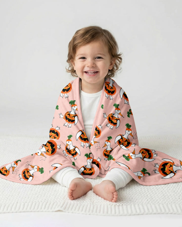 Spooky Duckling Waddle Bamboo Blanket