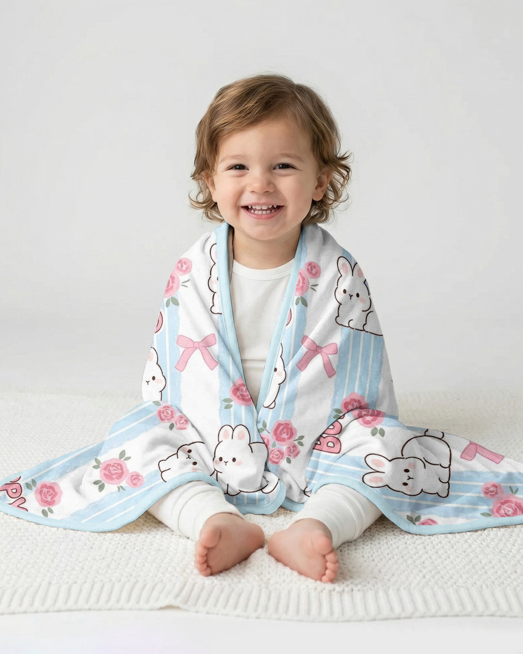 Hoppy Friends Bamboo Blanket
