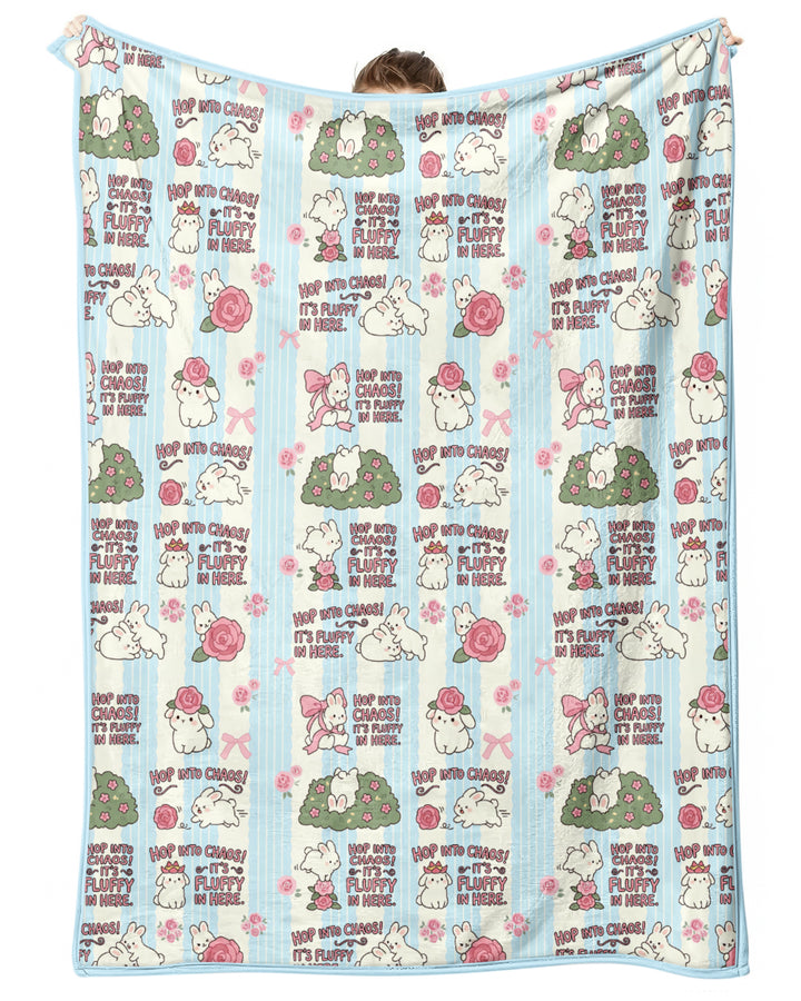 Hop Into Chaos Bamboo Blanket