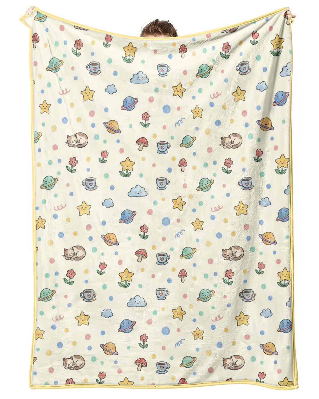 Lazy Cats Universe Bamboo Blanket