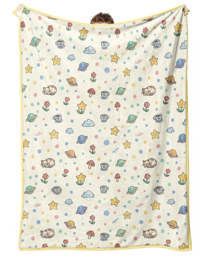 Lazy Cats Universe Bamboo Blanket