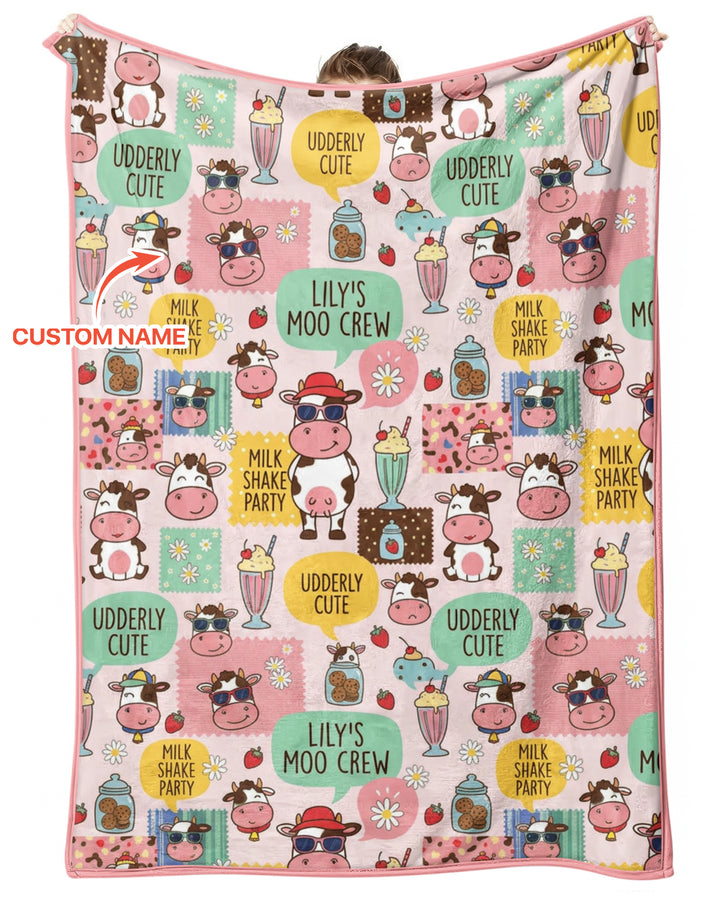 Custom Name The Milkshake Secret Society Bamboo Blanket
