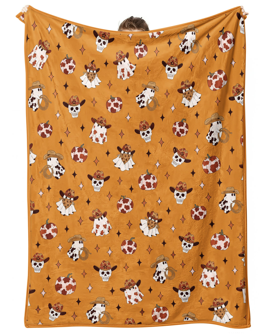 Howdy Spooky Cowboy Bamboo Blanket