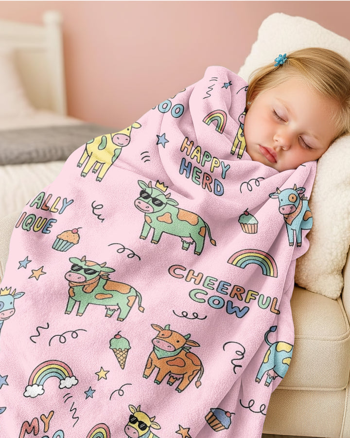 Not Your Ordinary Cow Bamboo Blanket