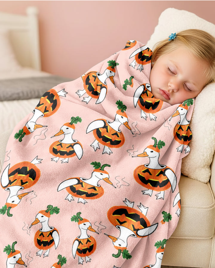 Spooky Duckling Waddle Bamboo Blanket