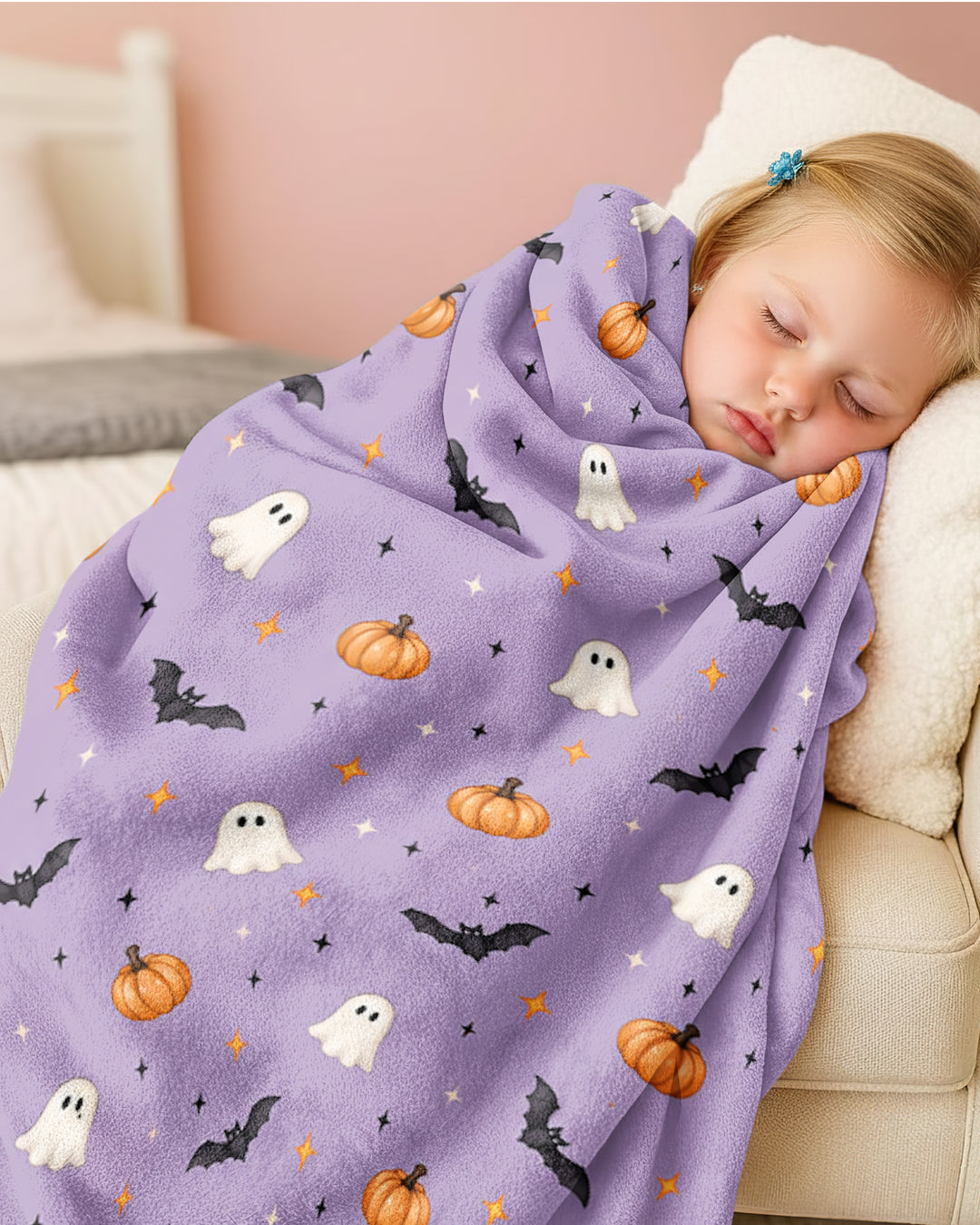 The Purple Flying Circus Bamboo Blanket