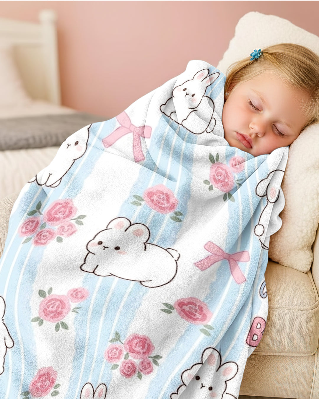 Hoppy Friends Bamboo Blanket