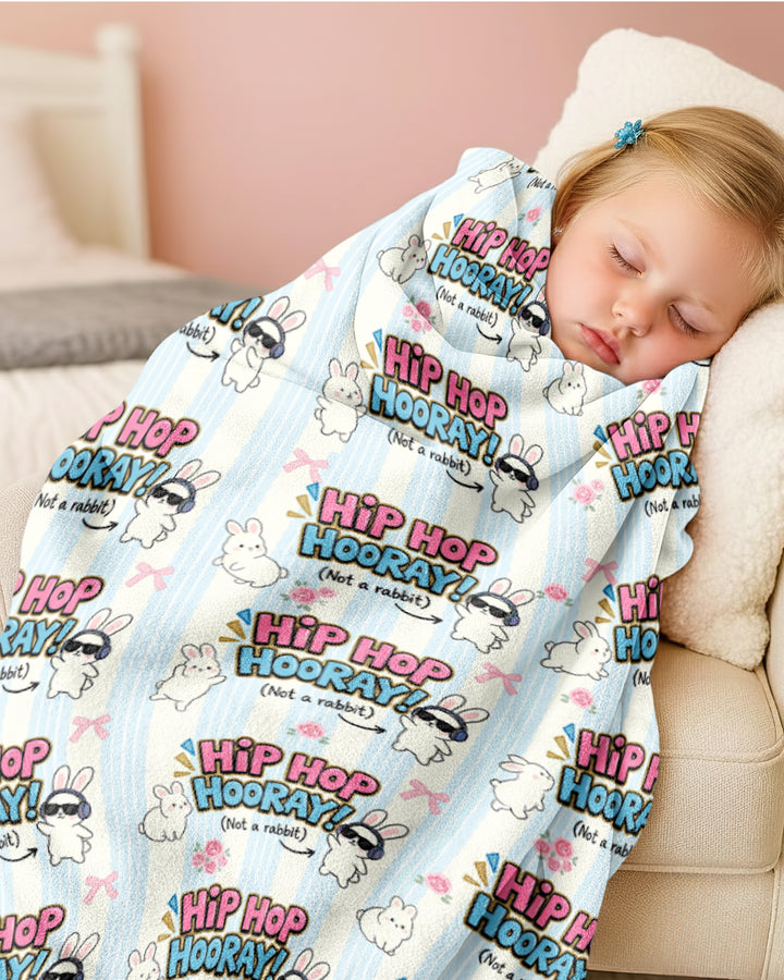 Hip Hop Bunny Bamboo Blanket