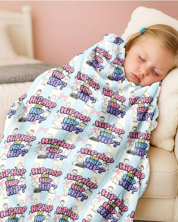 Boombox Bunny Bamboo Blanket