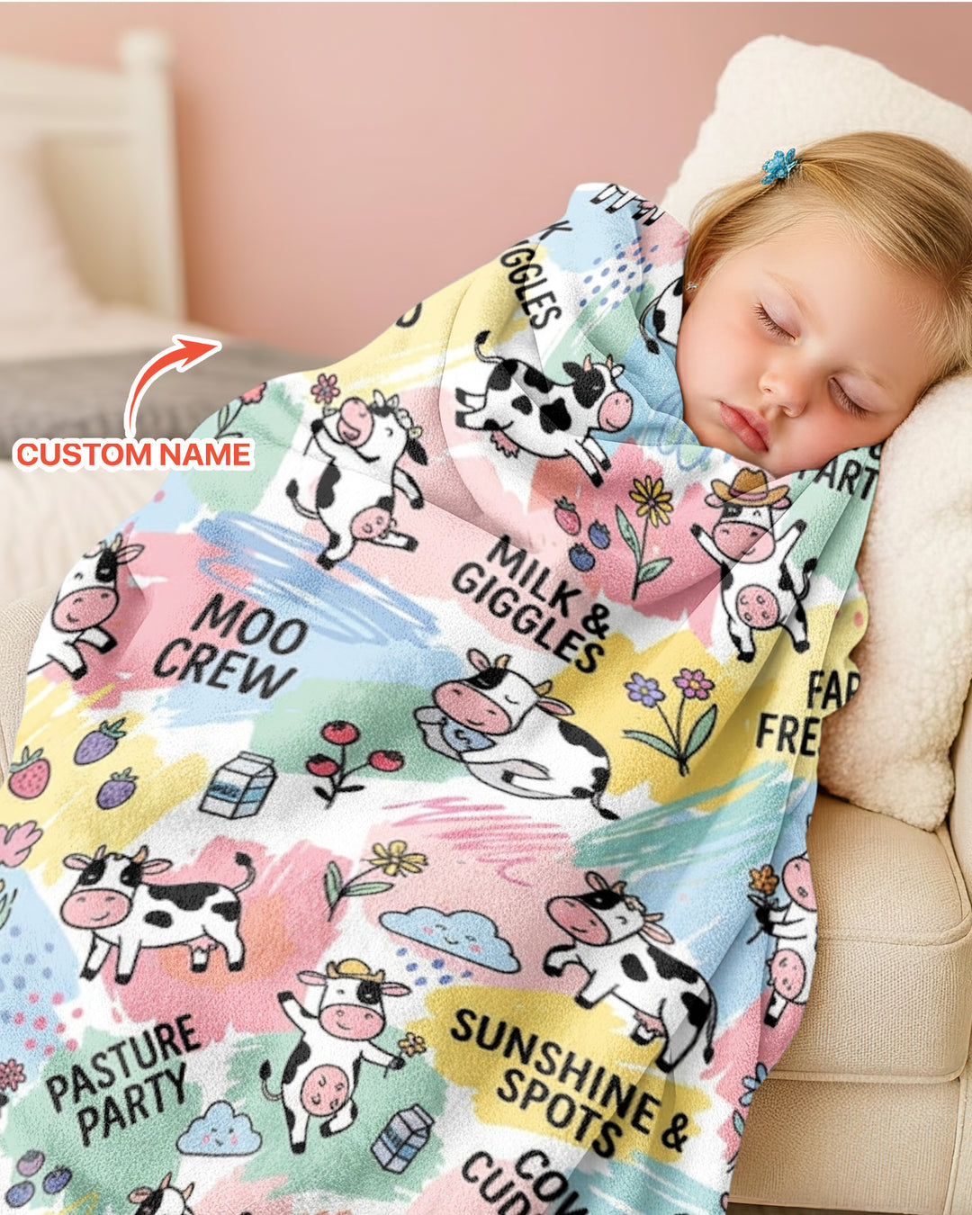 Custom Name Can’t Keep Us In The Barn Bamboo Blanket