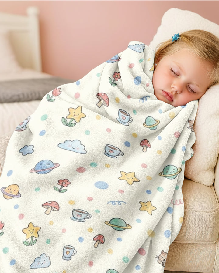Lazy Cats Universe Bamboo Blanket