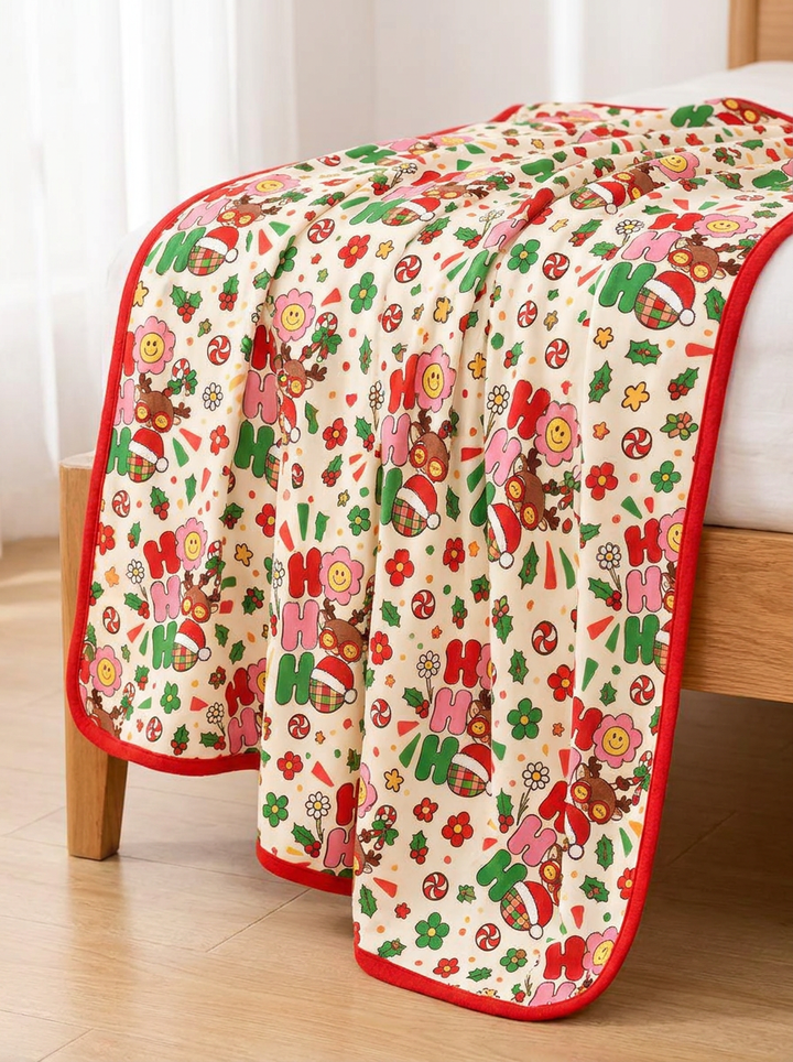 Ho Ho Ho Holiday Bamboo Blanket