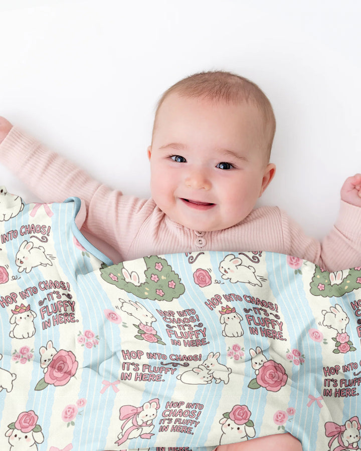 Hop Into Chaos Bamboo Blanket
