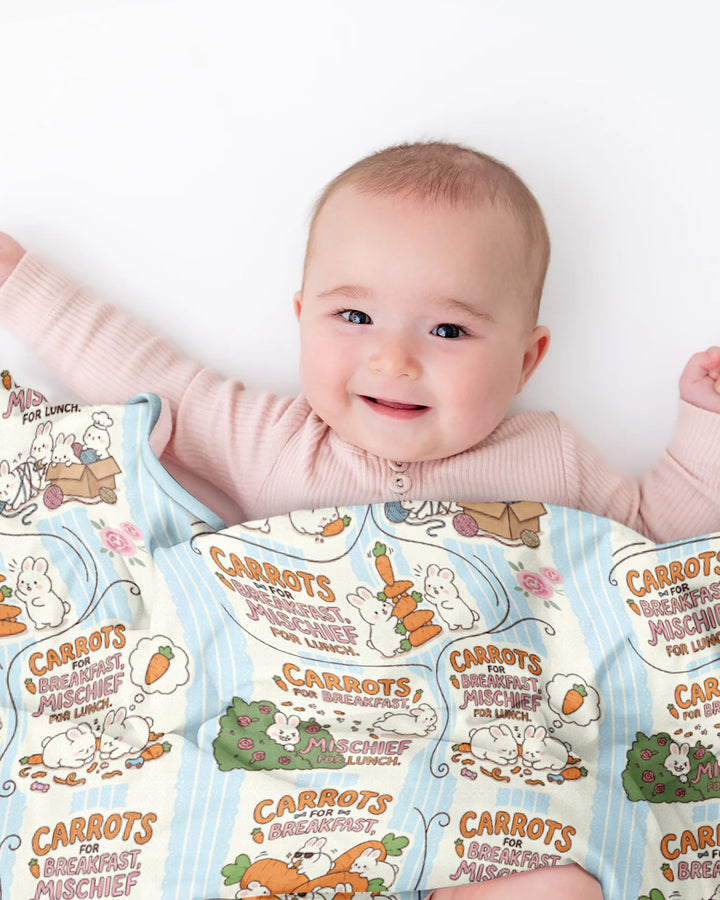 Little Troublemakers Bamboo Blanket