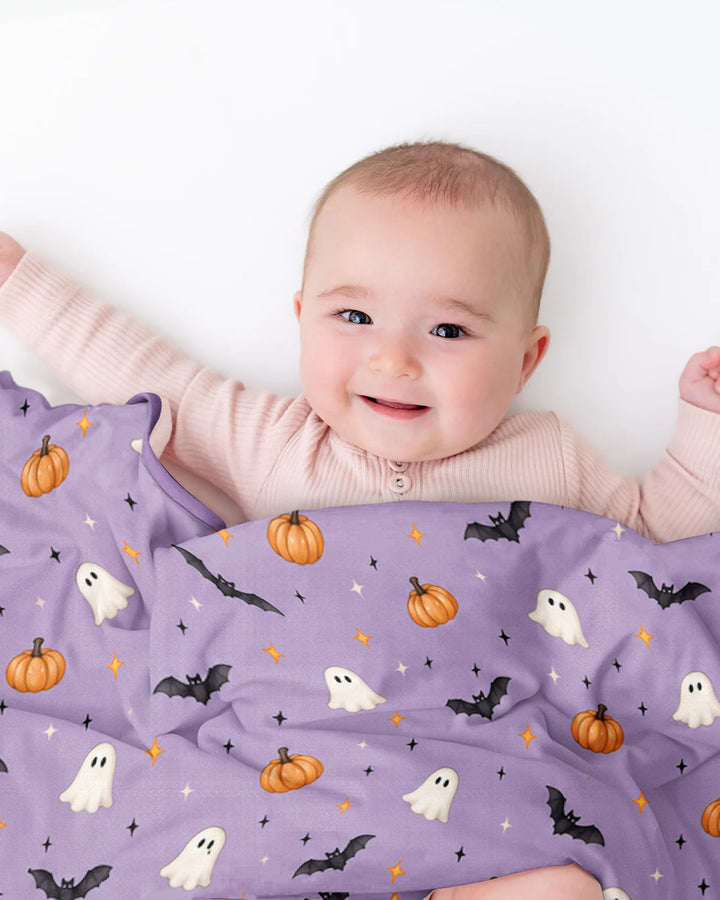 The Purple Flying Circus Bamboo Blanket