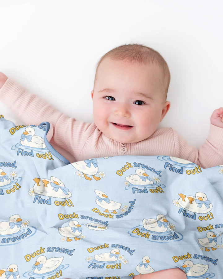 The Duck Around Bamboo Blanket