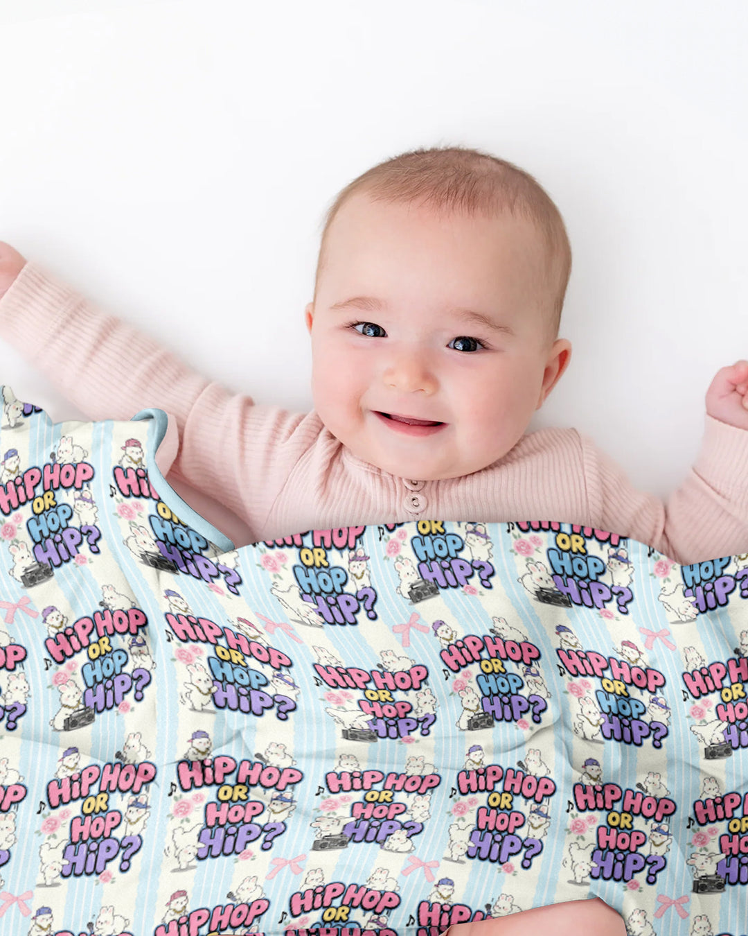 Boombox Bunny Bamboo Blanket