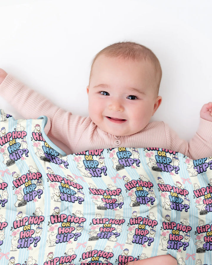 Boombox Bunny Bamboo Blanket