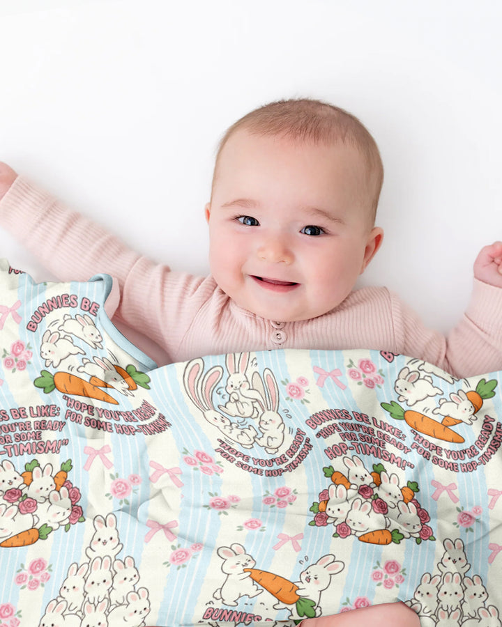 Hop-timism Bamboo Blanket