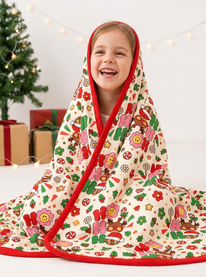 Ho Ho Ho Holiday Bamboo Blanket