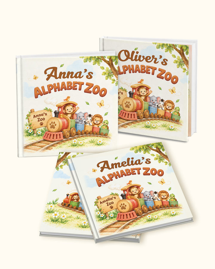 Personalized Alphabet Zoo Book - Custom Name Children's Storybook