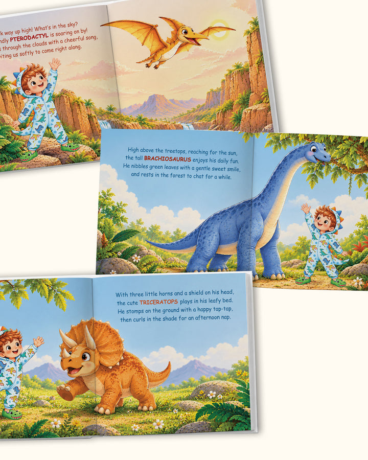 Personalized Dinosaur Storybook with Name | Birthday Gift for Boys & Girls