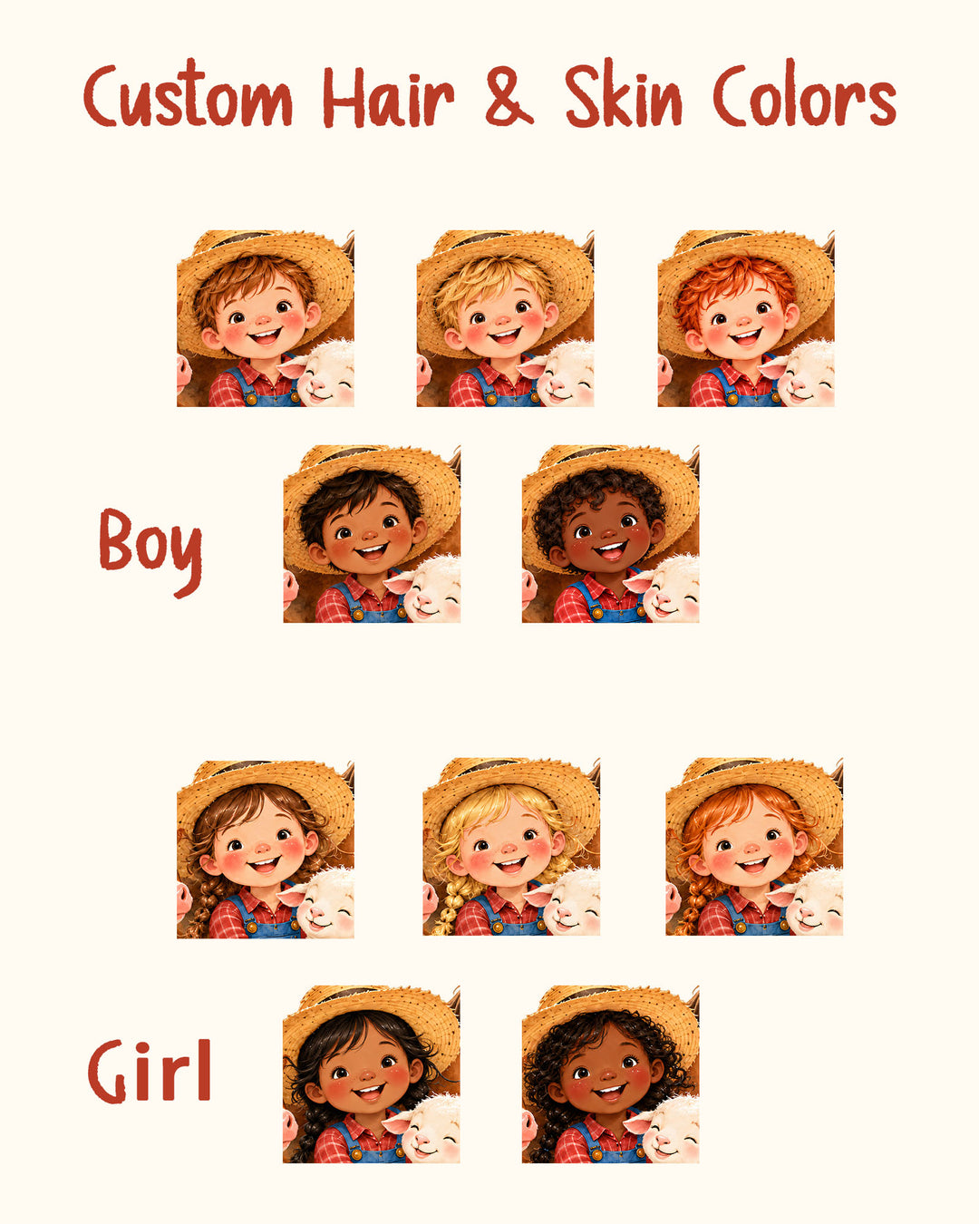 Personalized Children's Storybook About Farm Animals | Custom Name Bedtime Barnyard Story for Boy or Girl