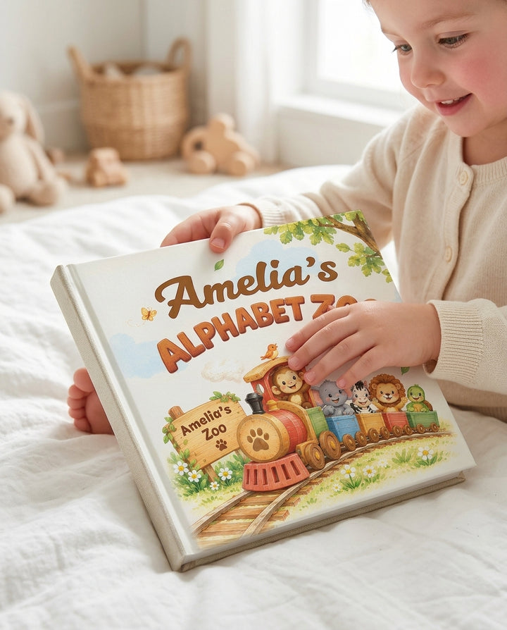 Personalized Alphabet Zoo Book - Custom Name Children's Storybook