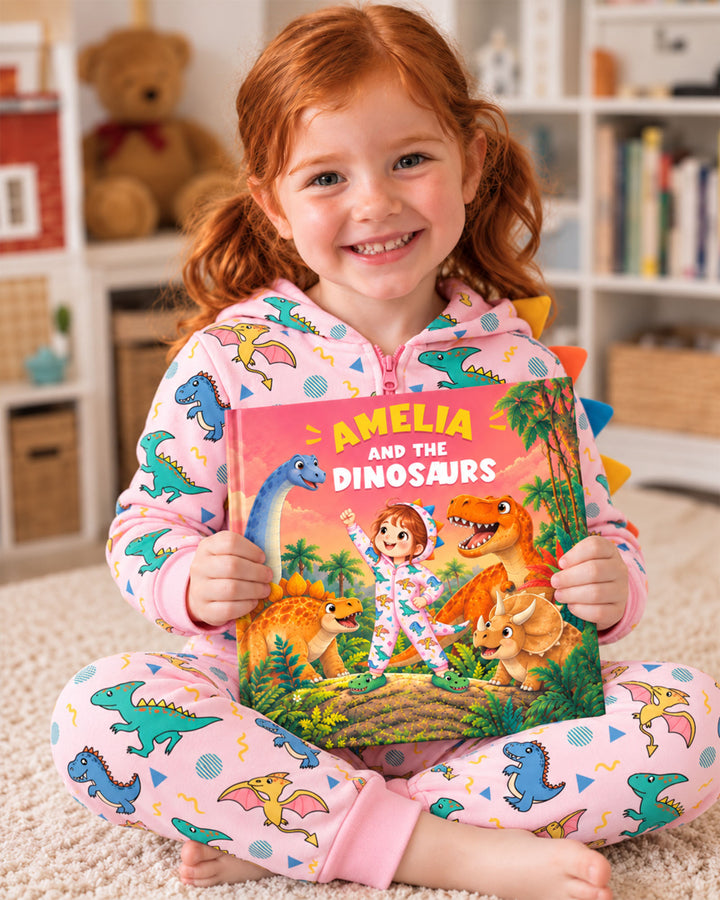 Personalized Dinosaur Storybook with Name | Birthday Gift for Boys & Girls