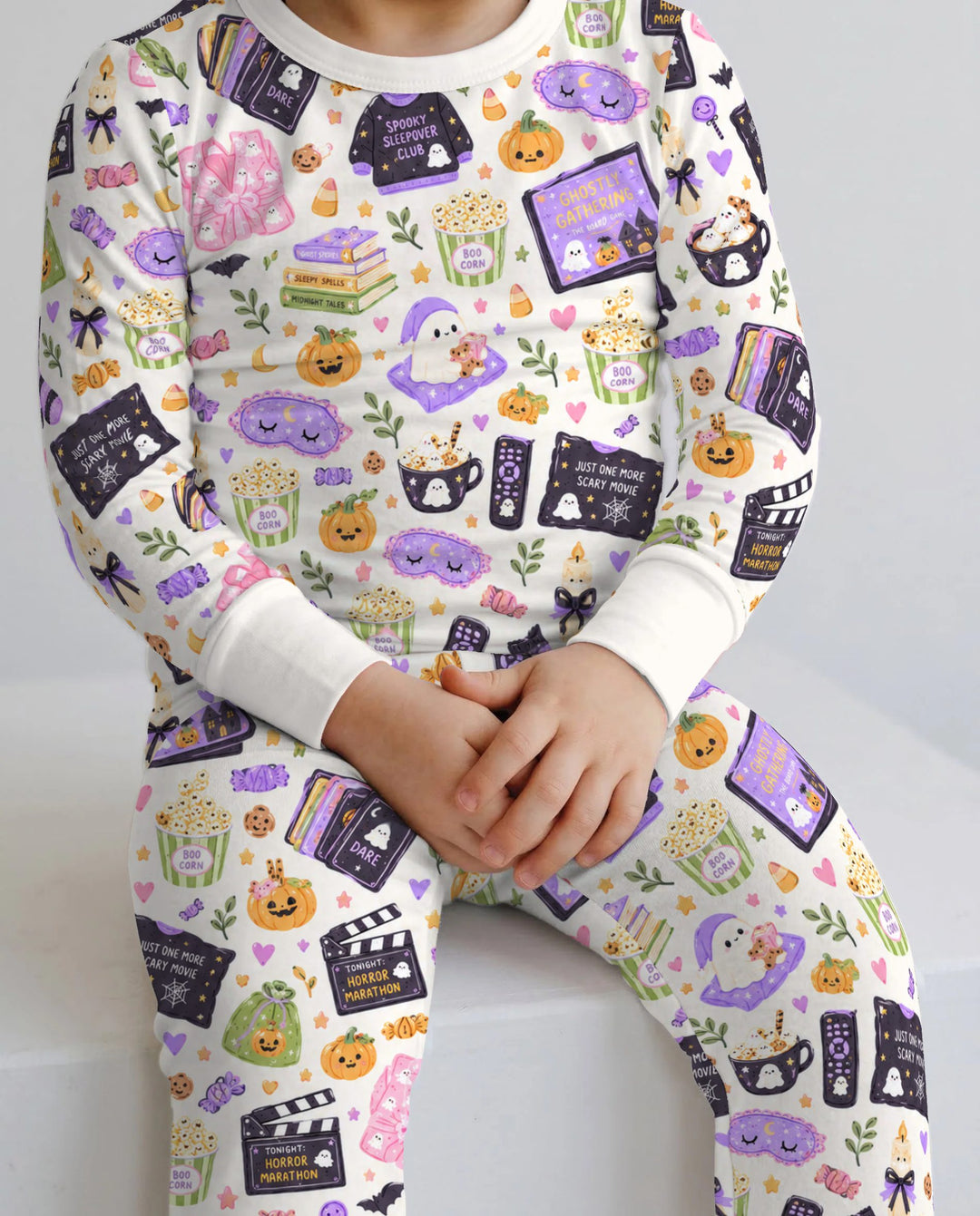 Cozy Halloween Sleepover Club Bamboo Two Piece Long Sleeve Pajama Set