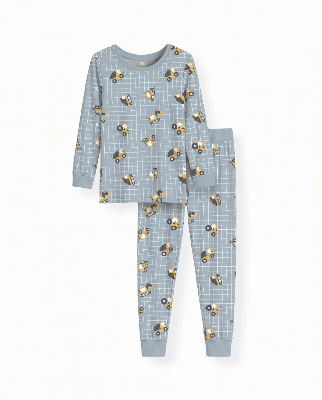 Little Builders Construction Crew Bamboo Two Piece Long Sleeve Pajama Set