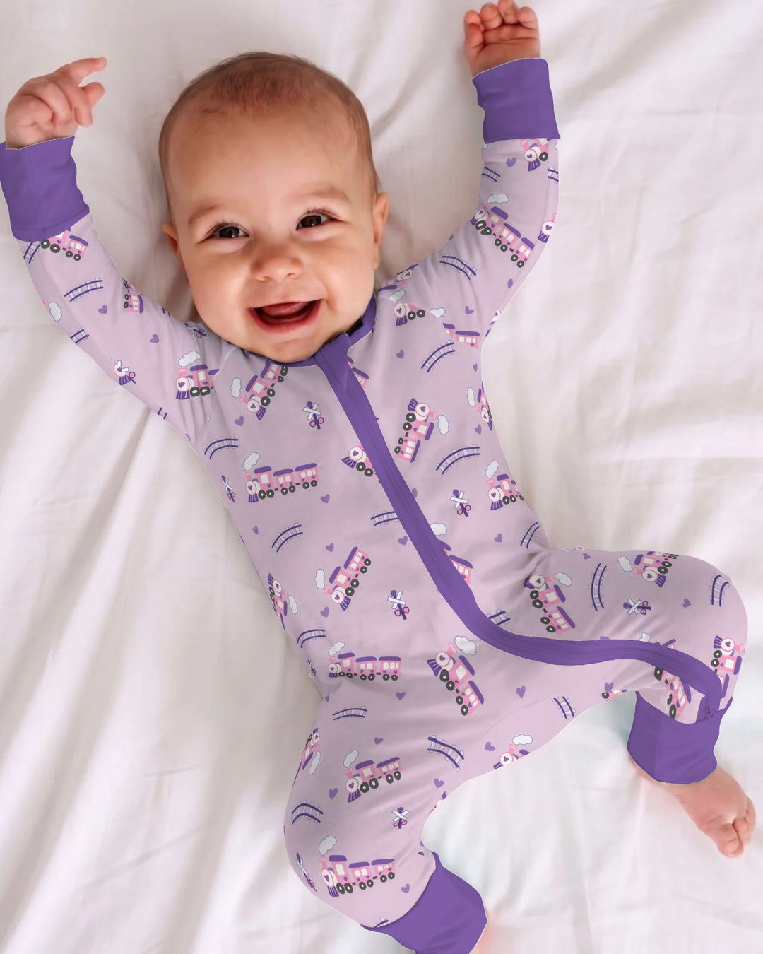 Pink Princess Train Adventure Bamboo Convertible Zippy