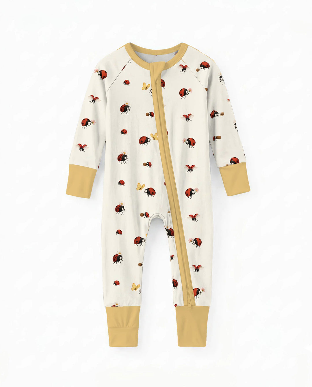 Cute Ladybug Garden Bamboo Convertible Zippy