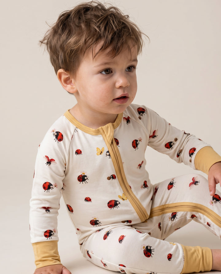 Cute Ladybug Garden Bamboo Convertible Zippy