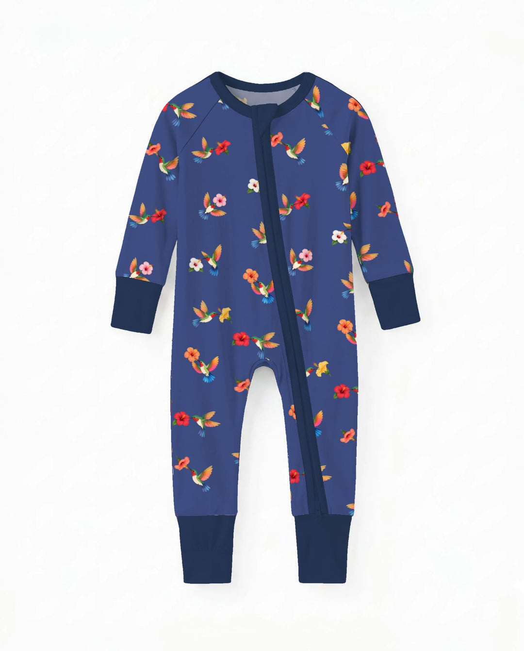 Tropical Hummingbird & Hibiscus Bamboo Convertible Zippy