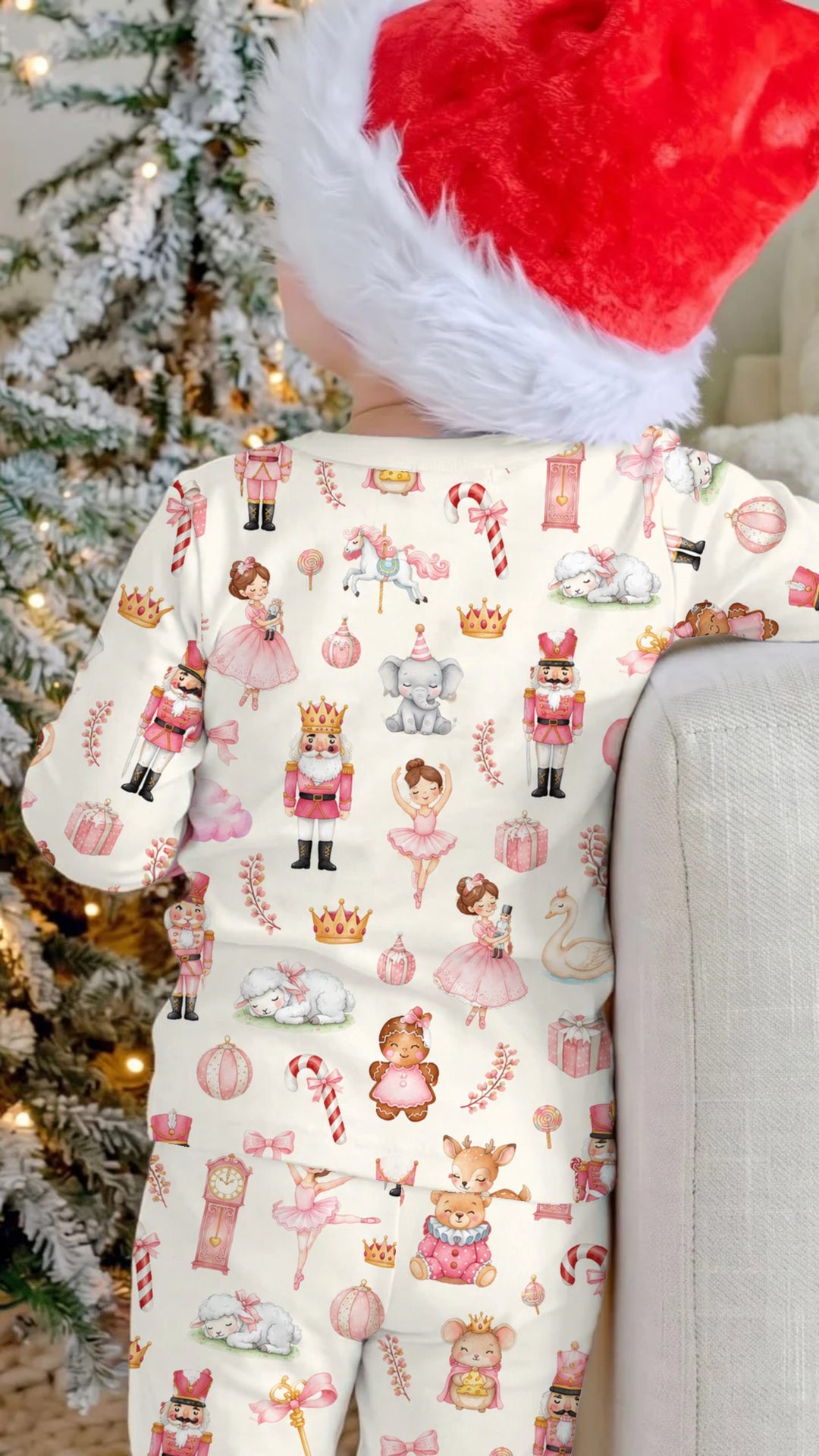 Sugar Plum Nutcracker Christmas Bamboo Two Piece Long Sleeve Pajama Set