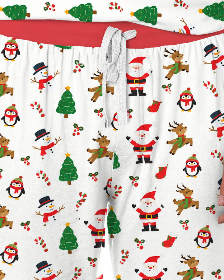 Classic Christmas Friends Bamboo Men's Pajama Set