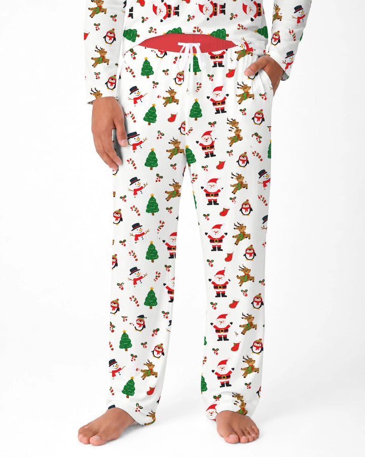 Classic Christmas Friends Bamboo Men's Pajama Set