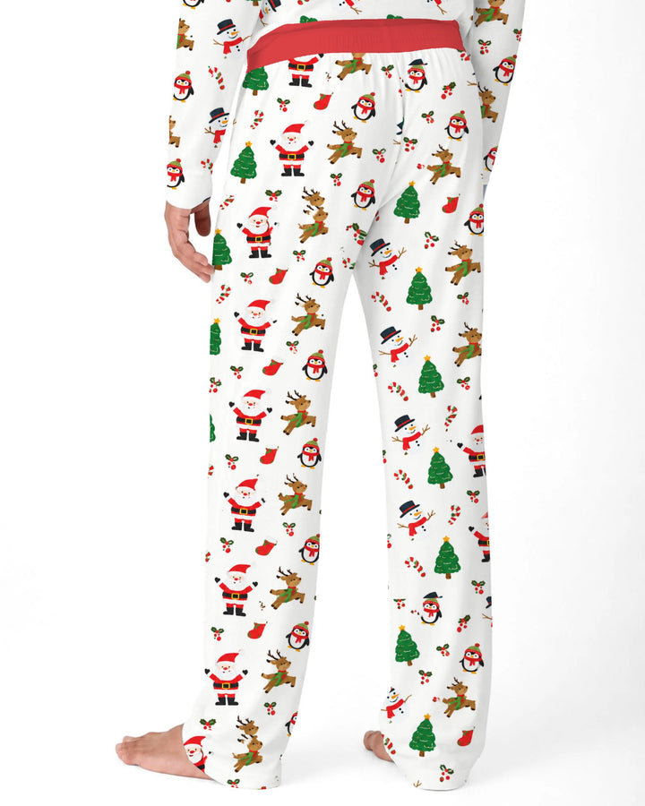 Classic Christmas Friends Bamboo Men's Pajama Set