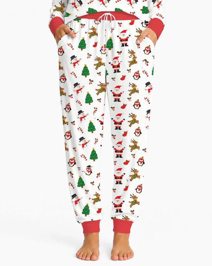 Classic Christmas Friends Bamboo Women Pajama Set