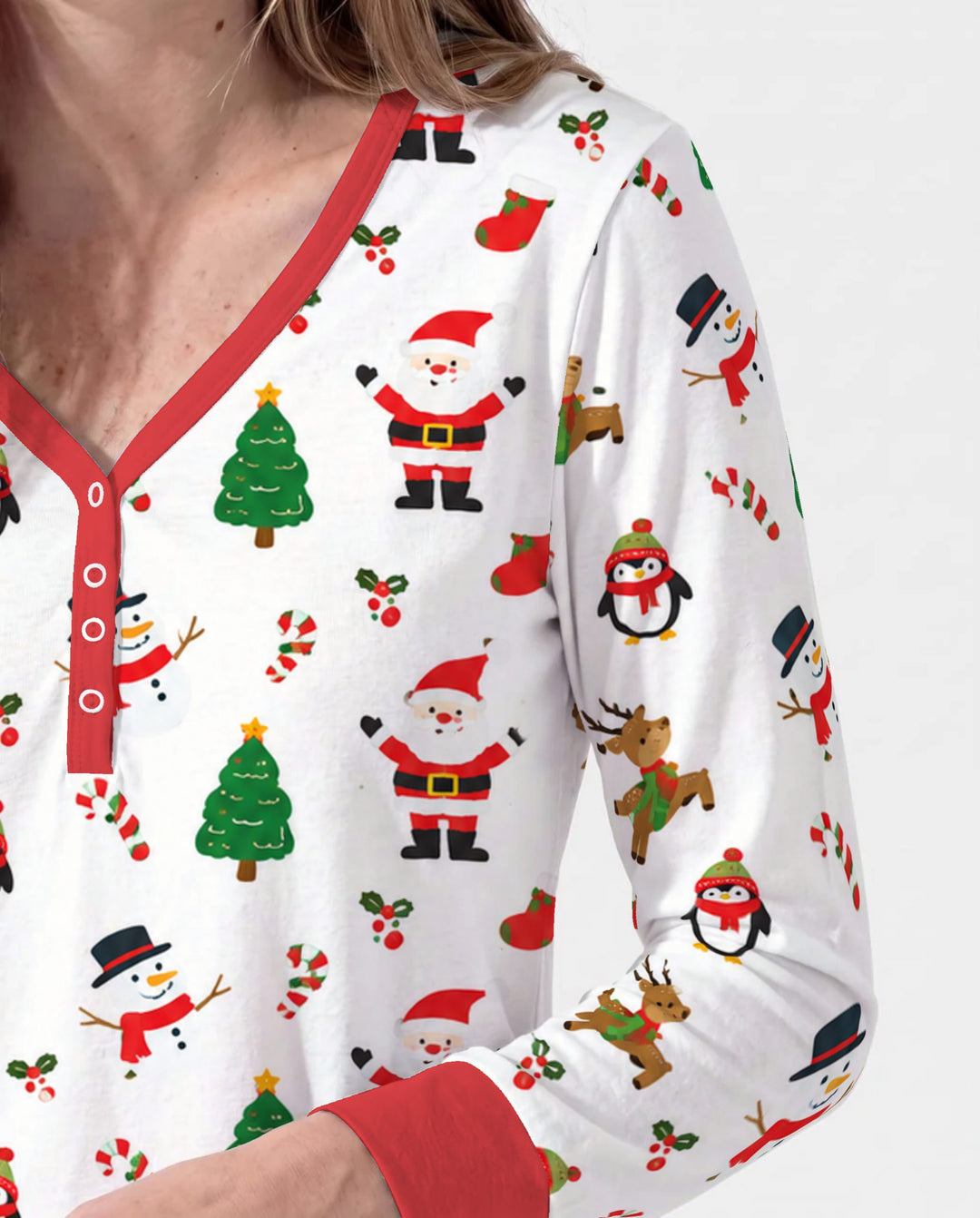 Classic Christmas Friends Bamboo Women Pajama Set