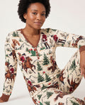 Western Cowboy Santa Christmas Bamboo Women Pajama Set