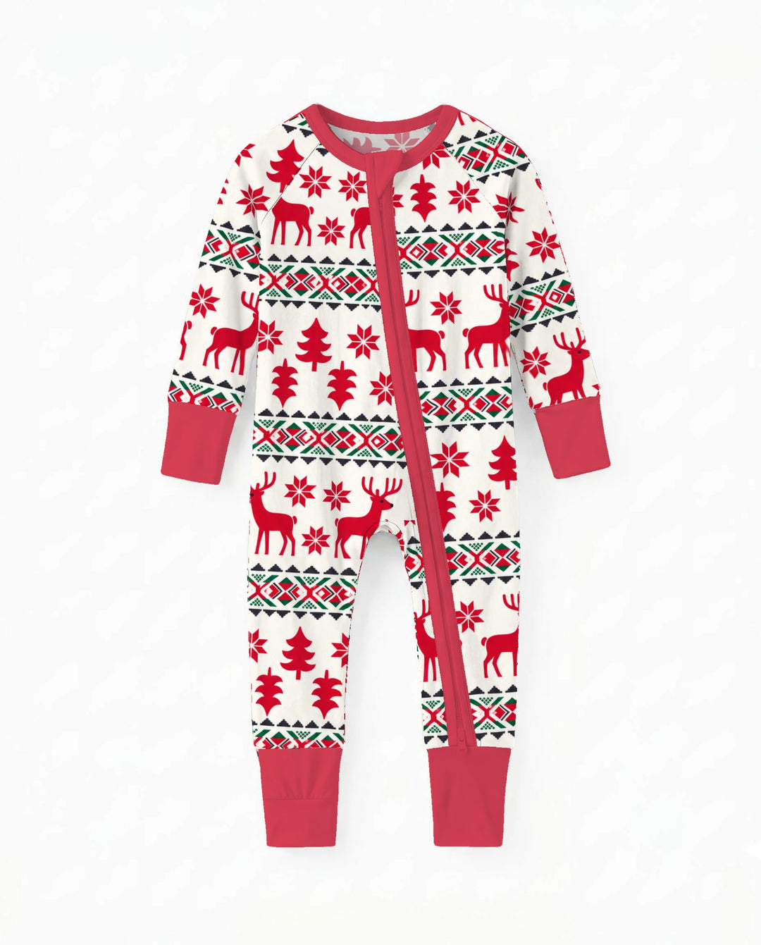 Nordic Reindeer Christmas Bamboo Convertible Zippy