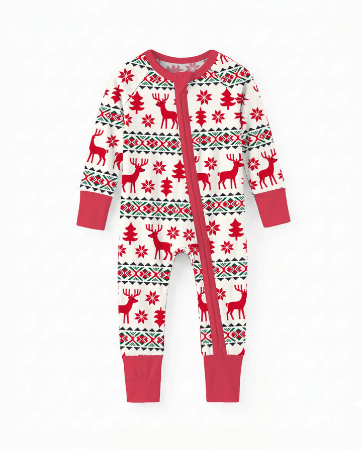 Nordic Reindeer Christmas Bamboo Convertible Zippy