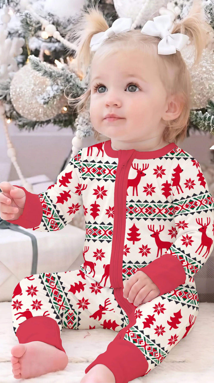 Nordic Reindeer Christmas Bamboo Convertible Zippy