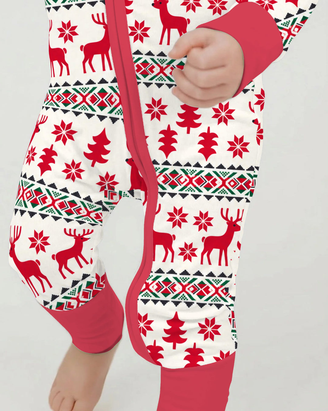 Nordic Reindeer Christmas Bamboo Convertible Zippy
