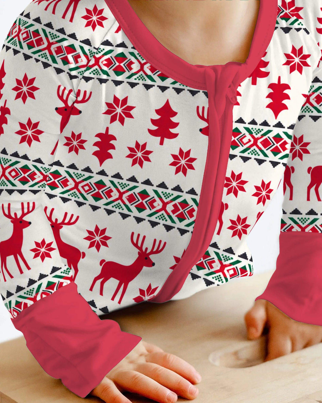 Nordic Reindeer Christmas Bamboo Convertible Zippy